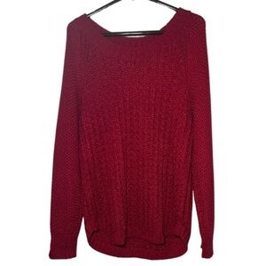 Calvin Klein Jeans Womens Boat Neck Chunky Sweater Size XL